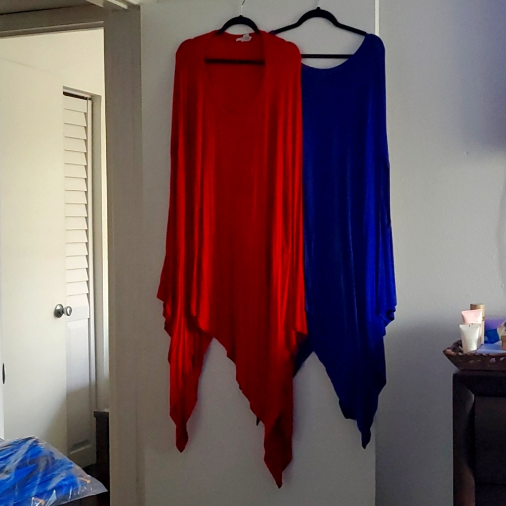 Oversized off the shoulder poncho